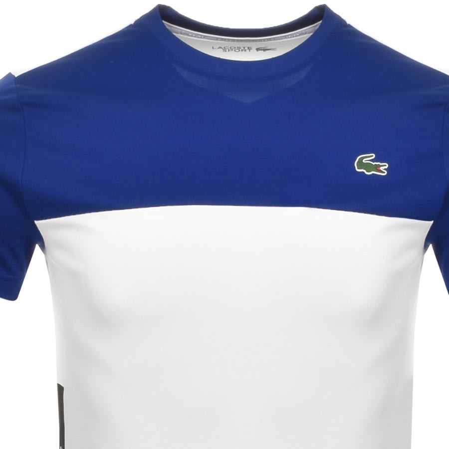 Alternative Image for ProductLacoste Sport Performance Block Logo T Shirt White2